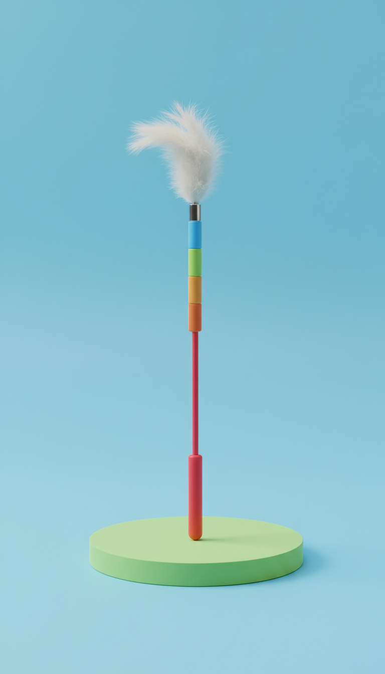 Colorful Cat Teaser Wand